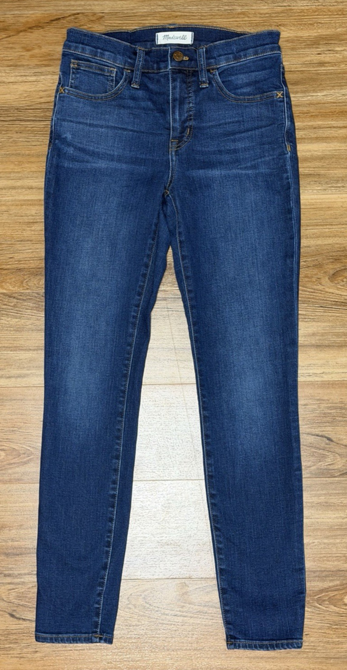 Madewell Roadtripper Skinny Denim Jeans Blue Low Rise Dark Wash- Women's Size 26